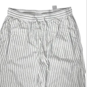 Banana Republic Linen Blend Straight Ankle Pants neutral casual comfy coastal thumbnail 3