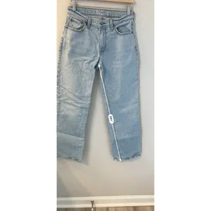 Abercrombie Fitch 90s Straight Ultra High Rise Light Wash Denim‎ Jeans Size 28 thumbnail 6