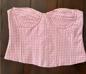 ZARA Gingham Top thumbnail 1