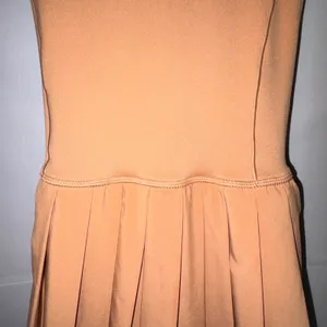Offline by Aerie Pleated Active Tennis Dress Small Tan Brown Preppy Workout NWT thumbnail 4
