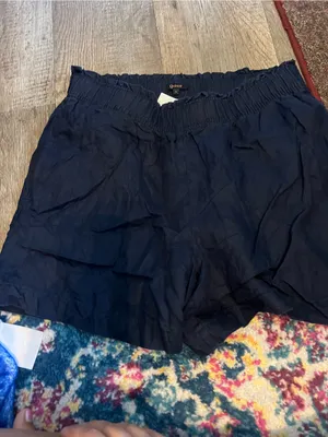 Quince Navy Women's Elastic Waist Shorts thumbnail 4