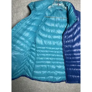 Bernardo Large Womens Vest Goose Down Puffer Blue Sleeveless‎ Zip Packable thumbnail 3