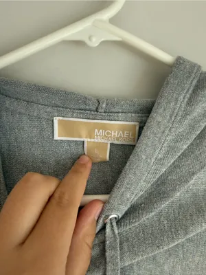 Michael Kors Gray Crewneck Hooded Sweater thumbnail 3