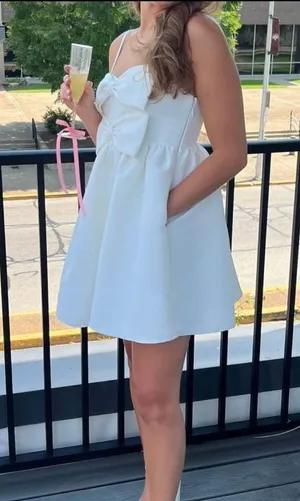 Anthropologie Dress Mini White thumbnail 4