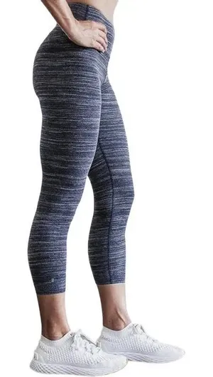 NOBULL‎ Heathered Blue Capris Athletic Leggings Womens Size Small thumbnail 1