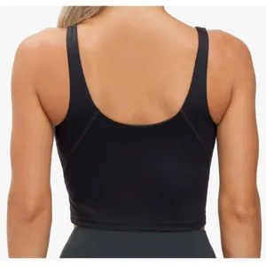 THE GYM PEOPLE Longline Sports Bra Size M Black New With Tags thumbnail 2