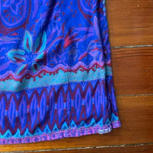 Vintage Rainbow Jo Tropical Vibrant Floral Hawaiian Resort Dress Sz Medium💛 thumbnail 10