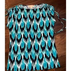 Top michael kors blue black thumbnail 1