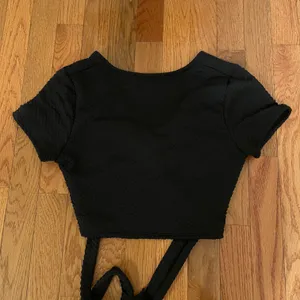 Urban Outfitters black wrap top thumbnail 3