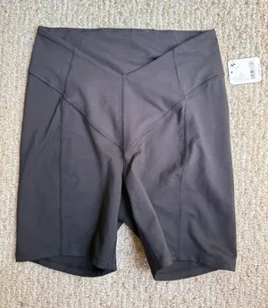 NWT FP Movement Free People Black High-Waist Bike Shorts Size Small thumbnail 1