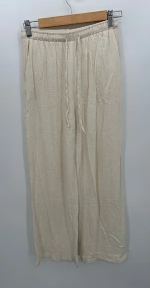 Blenca‎ Womens Cream Linen Blend Loose Fit Pants Women Sz S Boho Coastal Minimal thumbnail 1