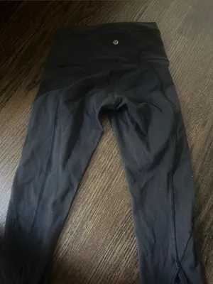 Lululemon size 4 black Lululemon leggings full length ballet crisscross thumbnail 5