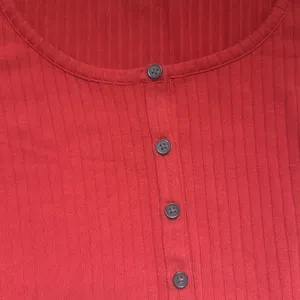 Madewell Women’s Ribbed‎ Cardigan Crop Tee in Scarlet thumbnail 7