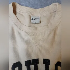 Chicka-D OHIO Corded Boxy Crewneck Sweatshirt - Size M - Gameday Chic thumbnail 6