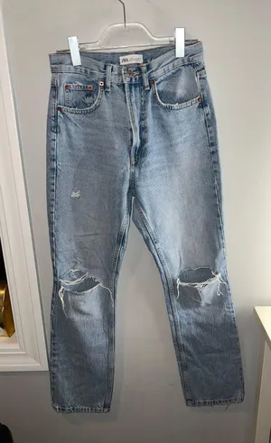 High Rise Straight Jeans thumbnail 1