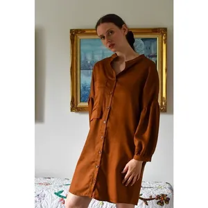 Eve Gravel Eastwood Dress- Copper Size S thumbnail 4