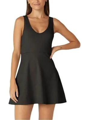 Beyond Yoga Spacedye Movement Dress Darkest Night Charcoal Gray XS Activewear thumbnail 1