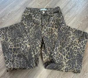 Aelfric Eden Cheetah Print Jeans thumbnail 1