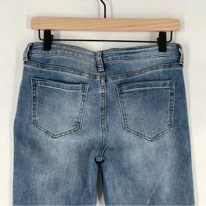 BP Stretch Medium Wash Blue Denim‎ Flare Jeans Casual Size 28 thumbnail 4