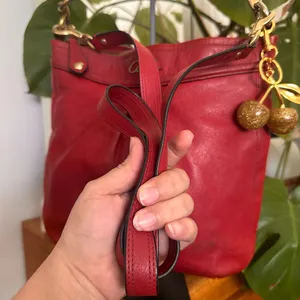 Red Coach Crossbody Bag Leather thumbnail 6
