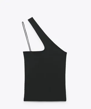 ZARA One Shoulder Top thumbnail 1