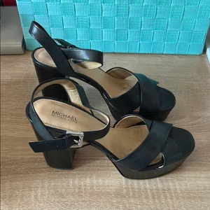 Michael Kors Black Heels with Ankle Strap thumbnail 3