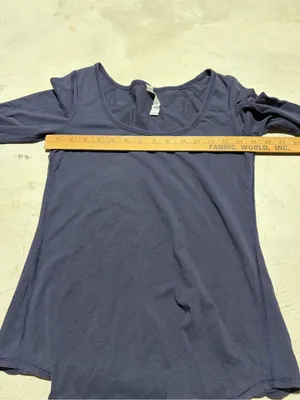 Lululemon Long Sleeve Scoop Neck Top navy 6 thumbnail 5
