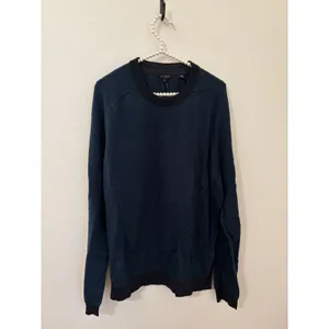 NEW Ted Baker Women's Size 6 Sweater Dark Blue Green Cotton Crewneck Pullover thumbnail 3