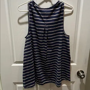 We The Free Navy and Gray Striped Tank Top thumbnail 4