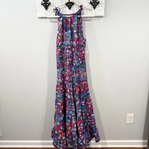 Summersalt High Neck Tiered Maxi Dress Floral Print Size L NWOT thumbnail 4