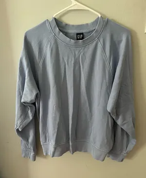 GAP Light Blue Crewneck Pullover thumbnail 1