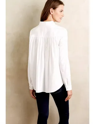 Anthropologie Maeve Pleated Sutton Buttondown thumbnail 2