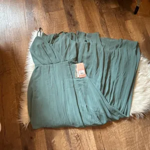 BIRDY GREY Kaia Chiffon Dress In Sea Glass thumbnail 6