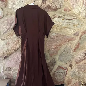 Commense Chocolate Brown Maxi Dress size small thumbnail 4