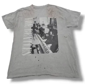 Shirt Size Medium / Large Graphic Tee Band Tee Painted Grungy Faded Unisex T-shirt thumbnail 1