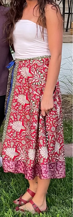 Reversible Silk Skirt Multiple thumbnail 1
