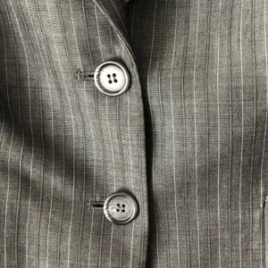 LOFT | Gray Pinstriped Wool Blend Blazer Sz 10 thumbnail 7