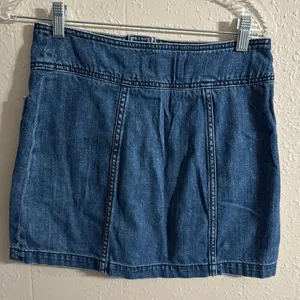 Free People Blue Mini Cargo Skirt thumbnail 5