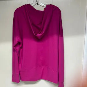 Belle by Kim Gravel Fuchsia Zip-Up lightweight jacket with Hood thumbnail 6