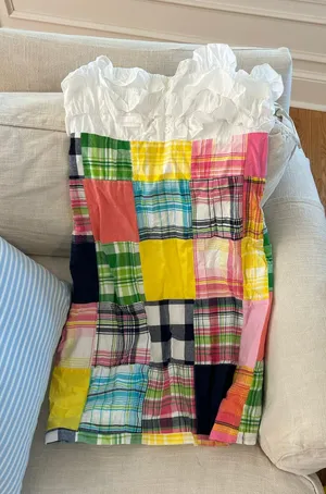 Lilly Pulitzer Cameron Madras Patchwork Strapless Dress thumbnail 2