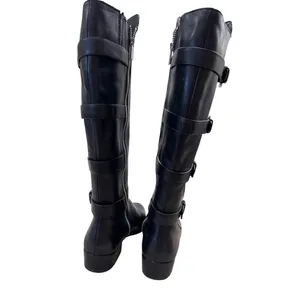 Michael Kors Womens Black Leather Knee High Boots 7M SKU 7167 thumbnail 9