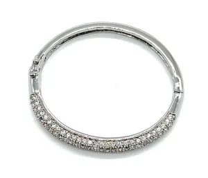 Lia Sophia Silver Played with Crystal Accent Bracelet thumbnail 2