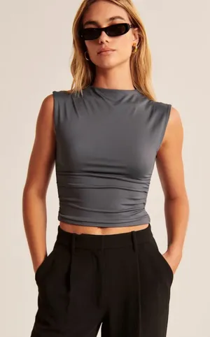 Abercrombie ruched top thumbnail 1