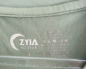 Zyia Active Olive Sleeveless Kettle Moon Muscle Tank Top thumbnail 6