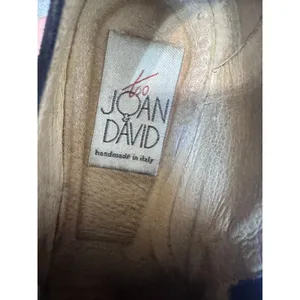 Joan & David Too Black Suede Block Heel Loafers Handmade Italy Vibram Sole 7.5M thumbnail 7