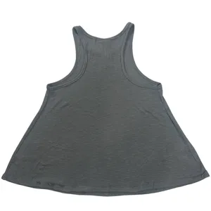 Free People Ribbed Swing Tank Gray Flowy Flare Stretch Casual Top Size XS thumbnail 5