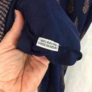 Off the shoulder blue gold mini dress small Blue thumbnail 7
