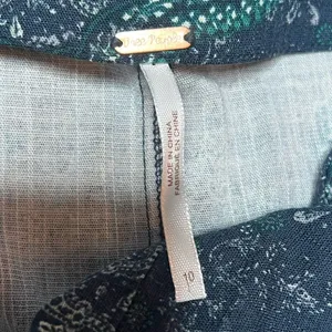 Free People Take It Easy Y2K Boho Festival Paisley Mini Skirt Blue Green Wrap 10 thumbnail 7