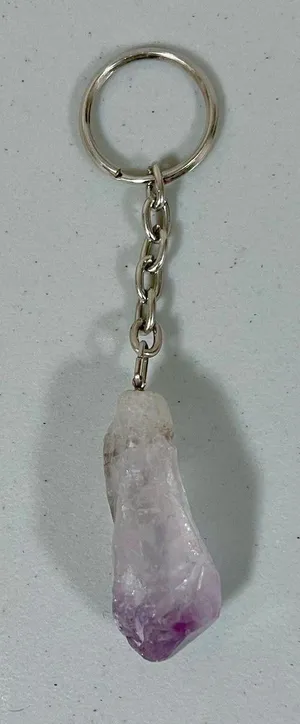 Purple Crystal Stone Key-Chain Key-Ring Key-Clip Boho Witch Fashion Accessory 🪻 thumbnail 1