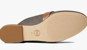 Michael Kors logo plate flat mules thumbnail 4